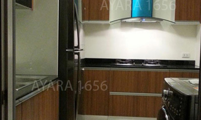 ชุดครัว Built-in Laminate ลายไม้ Teak Allover