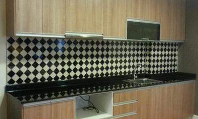 ชุดครัว Built-in Melamine สี Capuchino