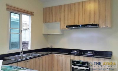 ชุดครัว Built-in Laminate ลายไม้ Alabaster Oak