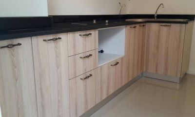 ชุดครัว Built-in Melamine ลายไม้