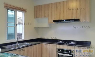 ชุดครัว Built-in Melamine ลายเสี้ยนไม้ Jamaica Teak