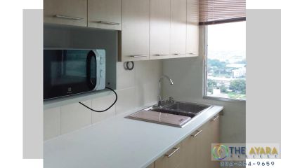 ชุดครัว Built-in โครงซีเมนต์บอร์ด หน้าบาน Melamine สีเมเปิ้ล