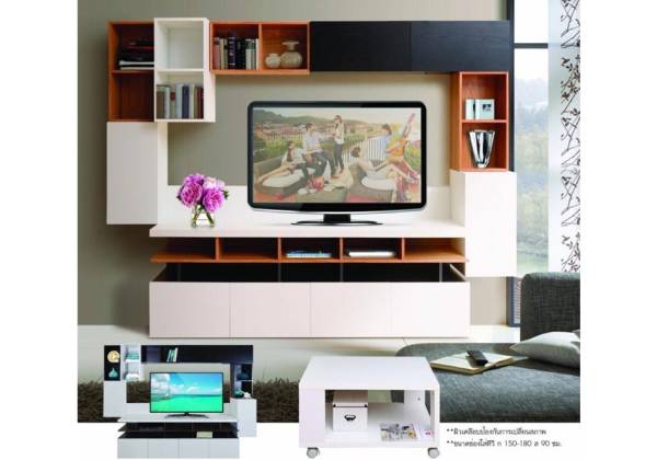 ชุดวางทีวี WILLIAM LIVINGROOM SET 2.4M. (Modern Style) ชุด 2